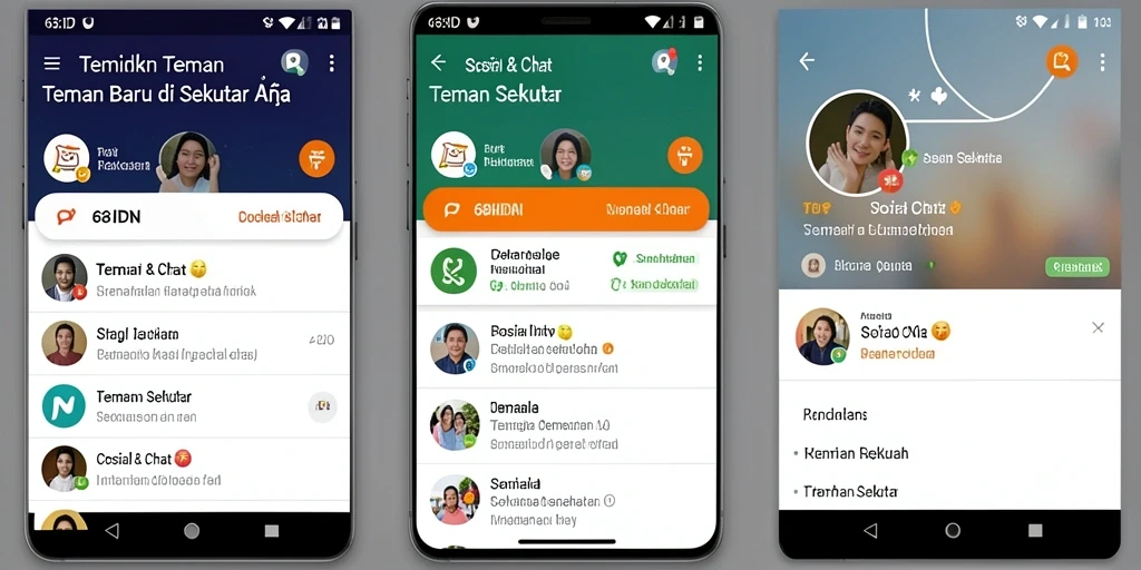 Antarmuka aplikasi 68IDN yang menarik dan fungsional.