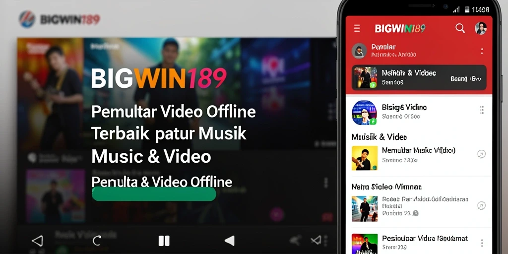 Tampilan antarmuka aplikasi Pemutar Video Offline BIGWIN189 yang menarik dan mudah digunakan.