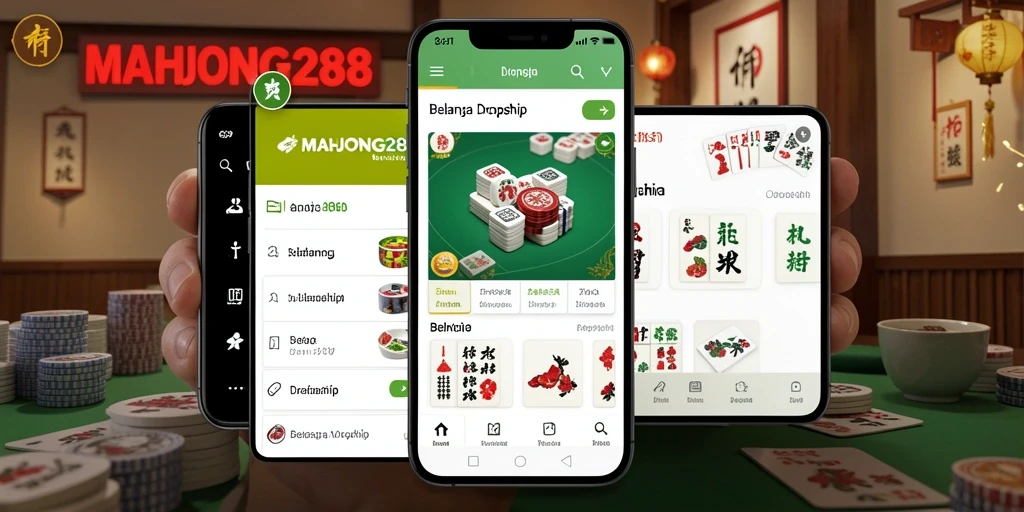 Tampilan antarmuka aplikasi MAHJONG288 yang intuitif dan menarik.