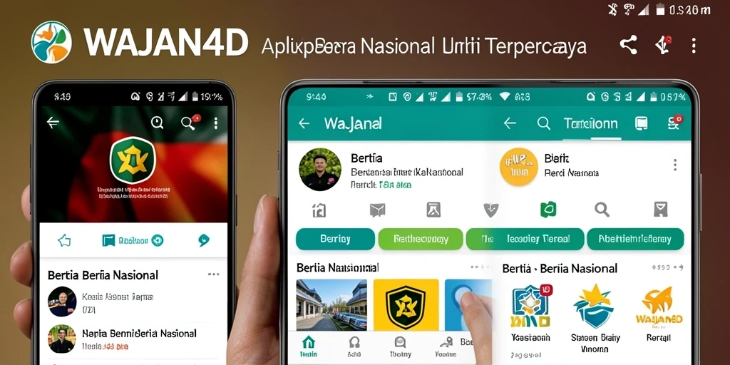 Tampilan antarmuka WAJAN4D yang sederhana dan informatif.